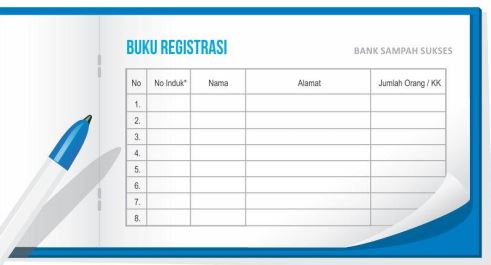 buku registrasi bank sampah